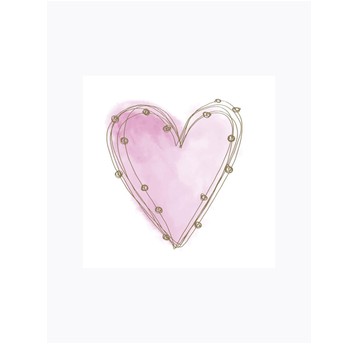 SERWETKI MAKI PASTEL PINK HEART 001102