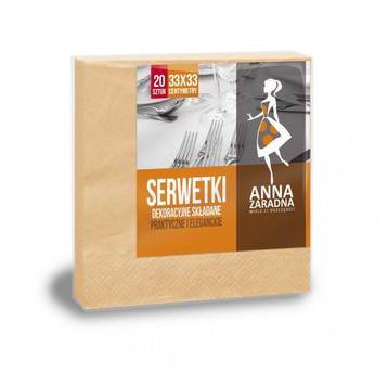 SERWETKI TRÓJWAR 33X33SKŁADANE ŁOSOŚ 20SZT 5055