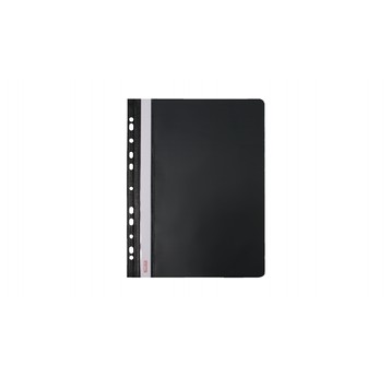 SKOROSZYT TWARDY WPINANY A4 PVC CZARNY (20)6318