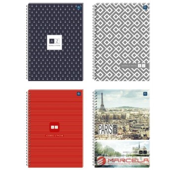 SKOROWIDZ A5 NA SPIRALI ONE COLOR