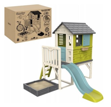 SMOBY DOMEK NA PALACH Z PIASKOWNICĄ 8011