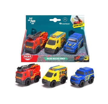 SOS MICRO POJAZDY RATUNKOWE 3RODZ 9CM 9077