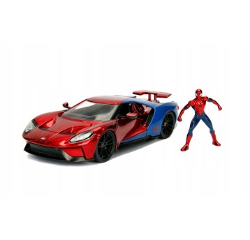 SPIDER-MAN MARVEL FORD GT 2017 Z FIGUR. 1:24 JADA