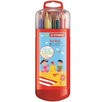STABILO TRIO GRUBA KREDKA 203/11-15 ETUI 15SZT1171