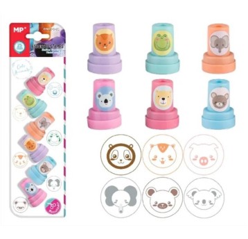 Stempelki dla dzieci ZWIERZĄTKA 6szt./blister 4461