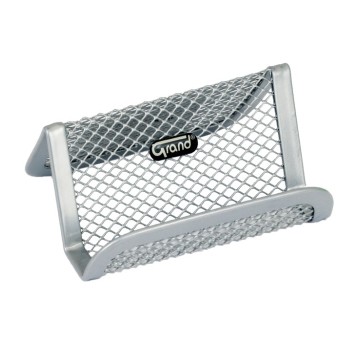 Stojak na wizytowki GRAND GR-340S siatka met. sre