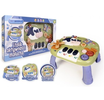 STOLICZEK EDUKACYJNY E-EDU Z PIANINKIEM 7156