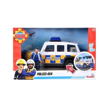 STRAŻAK SAM JEEP POLICYJNY Z FIGURKĄ 8038
