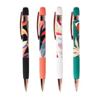 STRIGO DŁUGOPIS ŻELOWY AUTOMATY FLORAL 1224 A'24