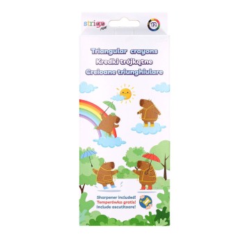 STRIGO KREDKI OŁÓWKOWE TRÓJKĄT. KAPIBARA 5153