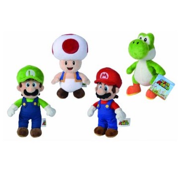 SUPER MARIO MASKOTKI PLUSZOWE 4RODZ 8950
