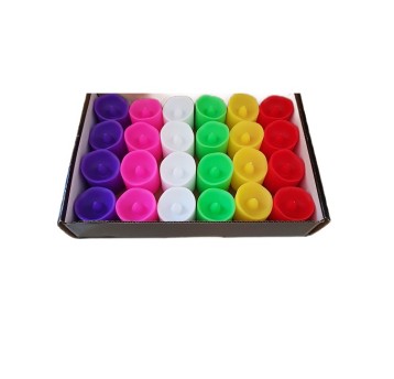 ŚWIECA ELEKTRYCZNA LED 4CM MIX KOLOR A"24 0248