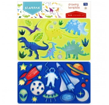 SZABLON DINO/KOSMOS 225X130 2SZT STK PBH 48/192