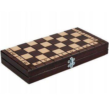 SZACHY DREWNIANE KLASYCZNE 31CM 2847