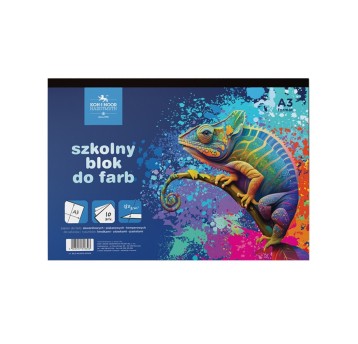SZKOLNY BLOK DO FARB A3/10K 180 G.KAMELEON 8297