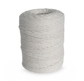 Sznurek bawełniany do makramy 2mm 250g biały 1631