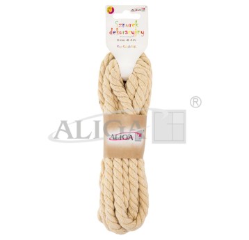 Sznurek bawełniany SB-0797 biały 8mmx4m 0797