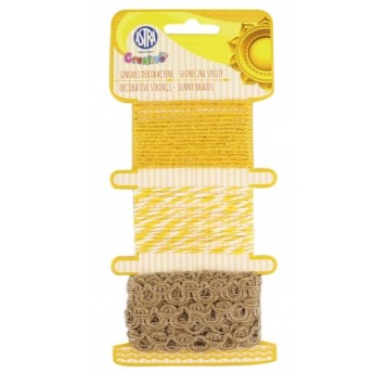 SZNURKI DEKORACYJNE SŁONECZNE SPLOTY 6170