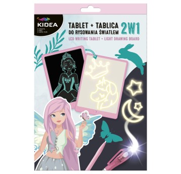 TABLET-TABLICA DO RYSOWANIA ŚWIATŁEM 2W1 A1 2482