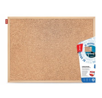 Tablica korkowa MEMOBE, rama drewniana, 60x45 cm