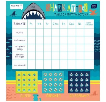 TABLICA MOTYWACYJNA SHARK 320X340 Z NAKL. 5860