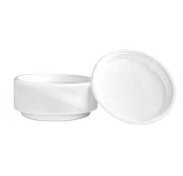 TALERZ PLASTIKOWY 22CM WIELORAZOWY OP 100SZT 8924