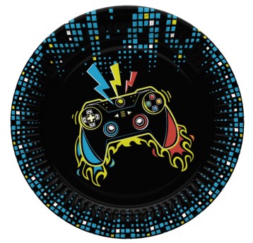 TALERZYKI PAPIEROW DAISY 180MM 8SZT DZIECIĘ 038201