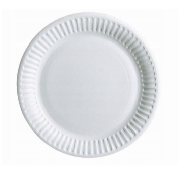 TALERZYKI PAPIEROWE 180MM BIAŁE 100SZT