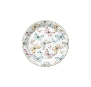 TALERZYKI PAPIEROWE DAISY 180MM (8) OGÓLNE 027904