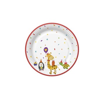 TALERZYKI PAPIEROWE DAISY 227MM 8SZT.OGÓLNE 036901