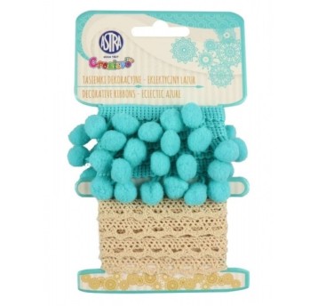 TASIEMKI DEKORACYJNE-ELEKTRYCZNY LAZUR 3x50cm 6903