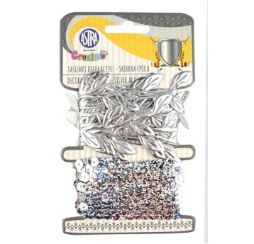 TASIEMKI DEKORACYJNE SREBRNA EPOKA 6163