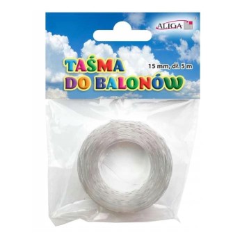 Taśma do balonów, dł. 5 m, szer. 15 mm, gr. 0,23mm