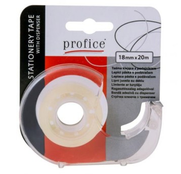 TAŚMA KLEJĄCA PROFICE 18MMX20M Z PODAJNIKIEM