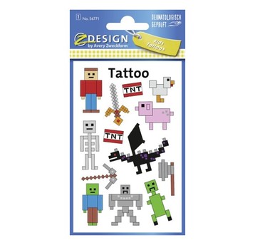 TATUAŻE DLA DZIECI PIKSELE 56771
