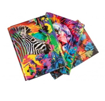 TECZKA 4CM Z GUMKĄ -AFRYKA 1615