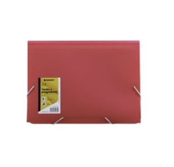 TECZKA A4 Z 13-MA PRZEGRÓDKAMI TT7583 RÓŻOWA 9624