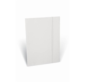 TECZKA BIUROWA A4 Z GUMKĄ BIAŁA 6622 A'25