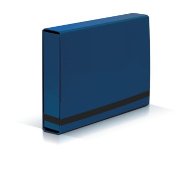TECZKA BOX CARIBIC NIEBIESKA A4 5CM 1038