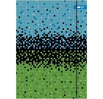 TECZKA KARTONOWA Z GUMKĄ PIXI NIEB.-ZIEL 1991 A'10