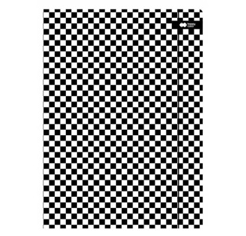 Teczka kartonowa z gumką SKATE szachownica A'10