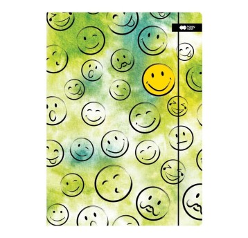 Teczka kartonowa z gumką, SMILE, zielona 3149 A'10
