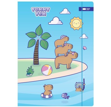 TECZKA KARTONOWA Z GUMKĄ YUMMY YUM KAPIBARY 1403