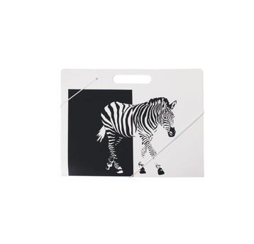 TECZKA NA RYSUNKI Z GUMKĄ A4 BIAŁA ZEBRA 2607