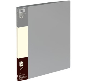 Teczka ofertowa 9003 A 30 koszulek GRAND szara