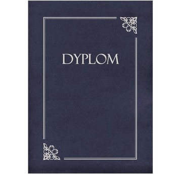 TECZKA OZDOBNA NA DYPLOM GRANATOWA (10) 220515