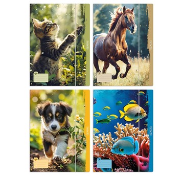 TECZKA RYS.A4 Z GUM.ANIMALS 300023013 A'10