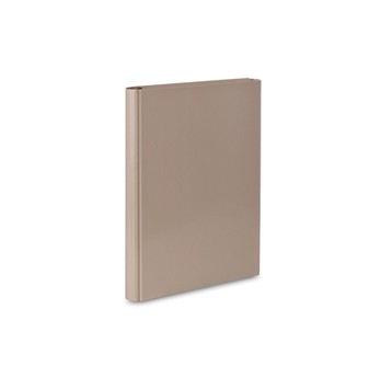 TECZKA SKRZ. Z RZEPEM A4 4CM KAKAOWA