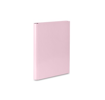 TECZKA SKRZ. Z RZEPEM A4 4CM PASTELOWY RÓŻ 1109