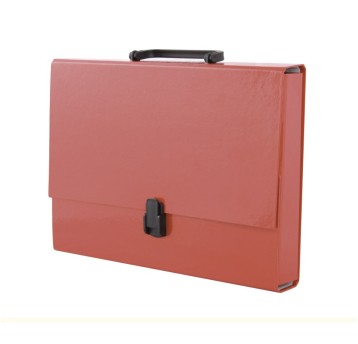 TECZKA SZKOLNA A4 Z RĄCZKĄ NA ZAMEK CZERWONA